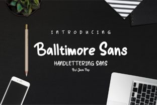 Balltimore: A Hand-Lettered Sans Serif for Editorial Design