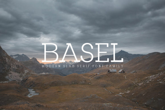 Basel Family: A Bold Slab Serif Typeface for Editorial Design
