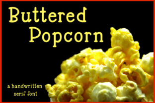 Buttered Popcorn Font Review for Web Designers