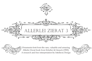 Elevate Your Brand with the Allerlei Zierat 3 Typeface