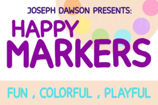 Happy Markers: A Playful Sans Serif Font for Social Campaigns