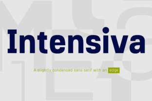 Intensiva Family: A Condensed Sans Serif for Bold Branding