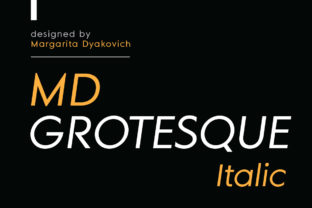 MD Grotesque Italic: A Minimalist Typeface for Modern Web Design