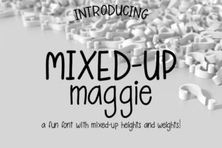 Mixed-Up Maggie: A Playful Sans Serif Font for Web Design