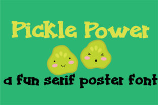 Power Pickle: A Whimsical Serif Font for Web Headers