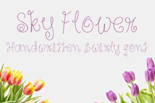 Sky Flower Font: A Handwritten Typeface for Digital Brands