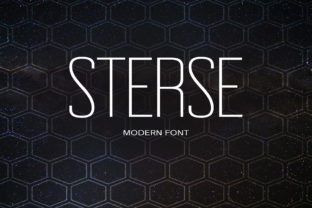 Sterse: A Modern Sans Serif Typeface for Editorial Design