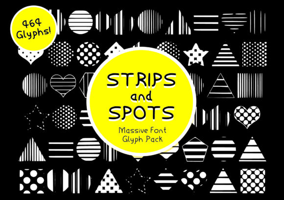 Strips Spots: A Playful Dingbats Font for Bold Campaigns