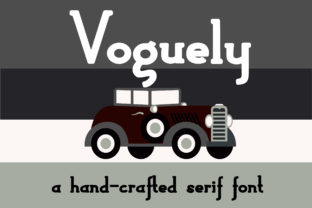 Voguely: A Handcrafted Serif Font for Editorial Design