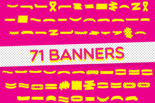 Yellow Dingbat Banners: A Playful Typeface for Campaign Graphics